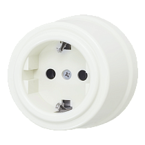 Розетка 1-местная, 220B, Schuco, евростандарт, пластик, белый JANTERA Розетка 1-местная, 220B, Schuco, евростандарт, пластик, белый JANTERA