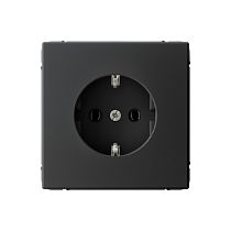 ARTGALLERY РОЗЕТКА с заземлением, 16А, механизм, быстрозажим. клем., КАРБОН