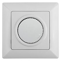 Светорегулятор ЭРА Intro Solo 4-401-01 поворотный, 600Вт 230В, IP20, скрытой установки, белый