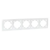 Валенсия Рамка 5-местная жемчуг EKF