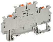 ARMAFIX Колодка клеммная CPDL2.5(E)D1 2х-уровневая с встроенным диодом IEK