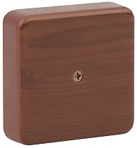 Коробка распаячная открытой установки IP40 ЭРА (дуб) 100х100х30 (без клеммы)