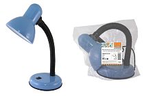 Светильник настольный на основании 40Вт, E27, синий, (мягкая упак.) Народный TDM