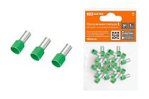 Наконечник-гильза Е6018 6мм2 с изолированным фланцем (20шт)  TDM