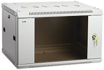 ITK Шкаф LINEA W 6U 600x450 мм дверь стекло, RAL7035 IEK