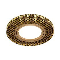 Светильник Gauss Backlight BL076 Круг Кристалл/Черный/Золото, Gu5.3, LED 2700K 1/40