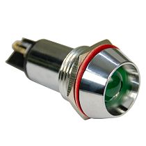 Лампа сигнальная AD22С d16мм зеленая LED 230В металлический корпус (50шт/упак)  ЭНЕРГИЯ