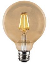 Лампа светодиодная «Винтаж» золотистая ST64, 7 Вт, 230 В, 2700 К, E27 (конус)  TDM