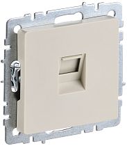 BRITE Розетка компьютерная RJ45 кат.5E РК10-БрКр бежевый IEK BRITE Розетка компьютерная RJ45 кат.5E РК10-БрКр бежевый IEK