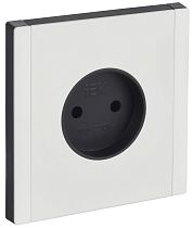 FORTE&PIANO Розетка 1-местная без заземления без защитных шторок винтовое крепление 10А FP218M металл белый IEK