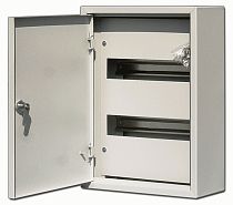 Корпус металлический навесной 400х300х120, 24 модуля IP31, ЩРН-24  DEKraft