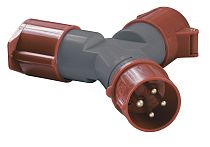 Адаптер двухлучевой ССИ-1012-214 3Р+РЕ 16А 380-415В IP44  IEK