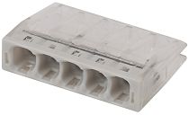 Клемма ЭРА NO-224-43 СМК компактная с пастой, серия 245 5 отверстий, 0,5-2,5 Клемма ЭРА NO-224-43 СМК компактная с пастой, серия 245 5 отверстий, 0,5-2,5