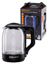 Электрический чайник "Нептун", стекло, 1,8 л, 1800 Вт, черный,  TDM
