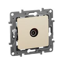 ETIKA Розетка TV проходная слоновая кость