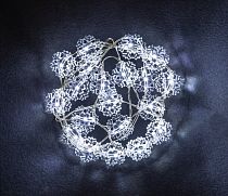 Гирлянда Navigator NGF-DM001-20СW-2AA-белые снежинки