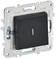 SKANDY Выключатель 1-клавишный с индикацией 10А SK-V07Bl черный  IEK