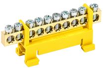 Шина PE "земля" на DIN-изоляторах "Стойка" ШНИ 6х9-10-С-Ж  IEK