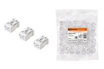 Клемма пружинная соединительная КСПн2-L+N, 16 A, с монтажной ножкой  TDM