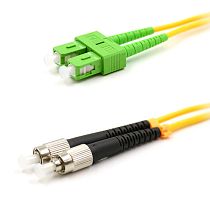 Патч-корд оптический переходной (SM), 9/125 (OS2), SC/APC-FC/UPC, (Duplex), PVC, 5м REXANT