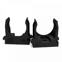 Крепеж-клипса для труб для монтажного пистолета черная в гофроящике d25 мм (900шт/кор) Промрукав