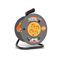 Удлинитель на катушке ВЕМ-250 термо ПВС 3*1 4 гнезда с защитной крышкой 30м UNIVERSAL