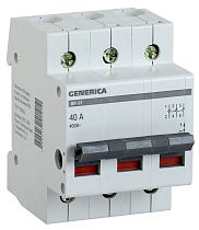 Выключатель нагрузки трехполюсный ВН-32 40А GENERICA IEK