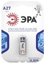Элемент питания ЭРА A27-1BL алкалиновый