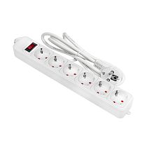 Сетевой фильтр 6*1,8м 16А/3,2кВт с выкл. c/з ПВС 3х1,0 Блокбастер XL EKF PROxima