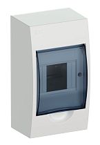 Бокс ЩРН-П-4 пластиковый белый прозрачная дверь IP41  IEK