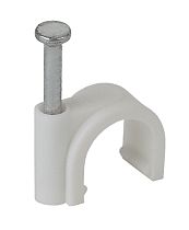 Скоба ЭРА 18мм круглая пластиковая (50шт)