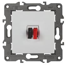 Розетка ЭРА Elegance 14-3111-01 белый аудио одинарная стерео