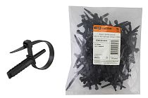 Хомут дюбельный ХД 7х150 черный (50шт)  TDM