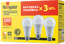 Лампа Navigator 95 320 NLL-A60-15-230-2.7K-E27-PACK3 v2