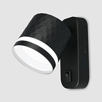 Бра GWL-GX53-M-IP20 Черный С боковым рассеивателем Кирпич