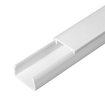 Кабель-канал белый двойной замок в п/э 25х16 (80м/уп) Промрукав