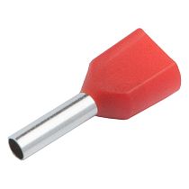 Наконечник-гильза General НШВИ(2) GNGI-E2-2x1,5-12 Красный, 100 штук