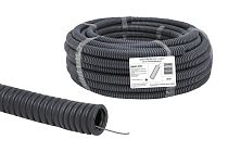 Труба гофрированная ПВХ d 40 с зондом (25 м) легкая народная TDM