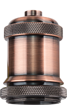 Патрон электрический Navigator NLH-V01-006-E27 подвесной металлический черненая медь