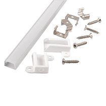 Профиль GAL-GLS-2000-7-14 (2м профиль+ 2м рассеиватель+2заглушки + 2клипсы +6 шурупов) 1/100