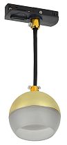 LIGHTING Светильник 4119 декоративный трековый подвесной под лампу GX53 золото IEK LIGHTING Светильник 4119 декоративный трековый подвесной под лампу GX53 золото IEK