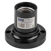 Патрон General GLH-E27-CAR-C-B, карболитовый, Е27, потолочный, без кольца, черный, 1/20/400