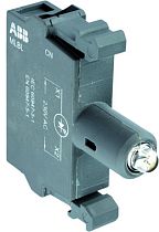 Патрон MLBL-01Y со встроенным светодиодом желтый 24В AC/DC  ABB