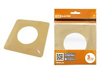 Одноместная защитная рамка для выключателей или розеток для защиты обоев 130х130 мм, сл. кость  TDM