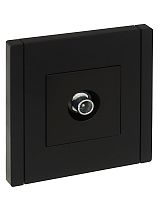 FORTE&PIANO Розетка TV проходная FP129 черный IEK FORTE&PIANO Розетка TV проходная FP129 черный IEK