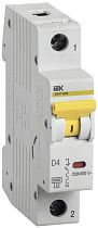 Автоматический выключатель однополюсный D 4А 6кА ВА47-60M  IEK
