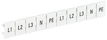 Маркеры для КПИ-6кв.мм с символами "L1; L2; L3; N; PE"  IEK