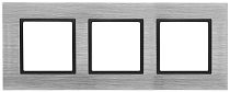 Рамка ЭРА Elegance 14-5203-41 для выключателей и розеток тройная металл сталь