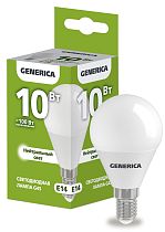 Лампа светодиодная G45 шар 10Вт 230В 4000К E14 GENERICA IEK