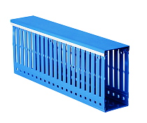 Короб перфорированный, синий RL6 40x80 Короб перфорированный, синий RL6 40x80